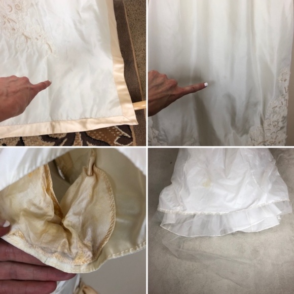 VTG wedding gown designer Bramson long train silk - Picture 9 of 9